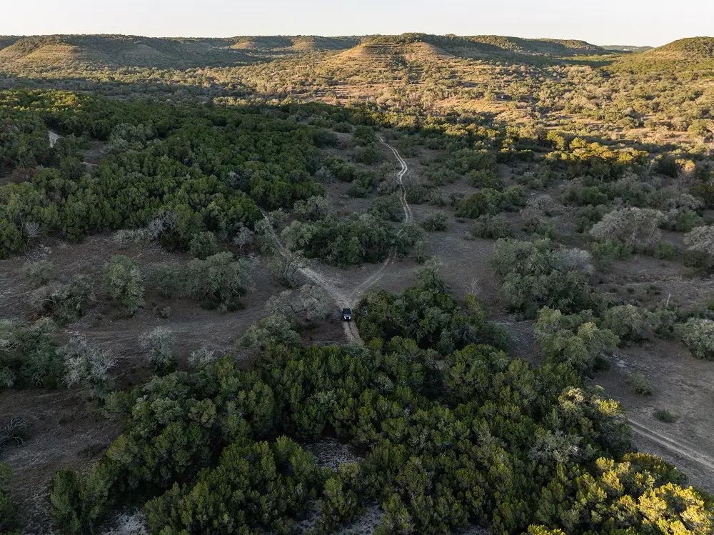 texas hill country view of open land