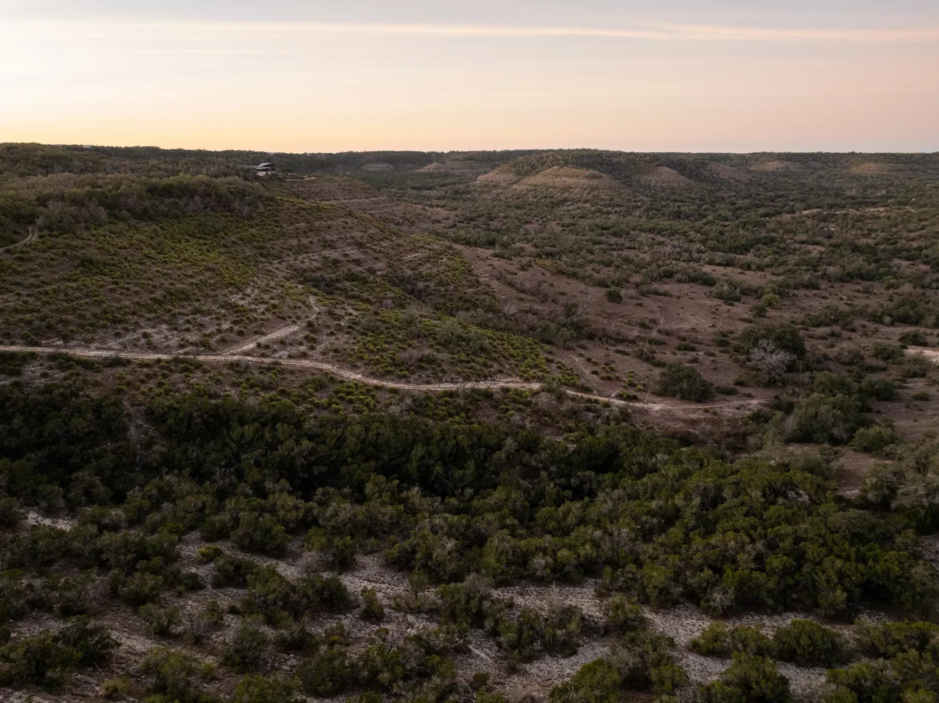 texas hill country view of open land