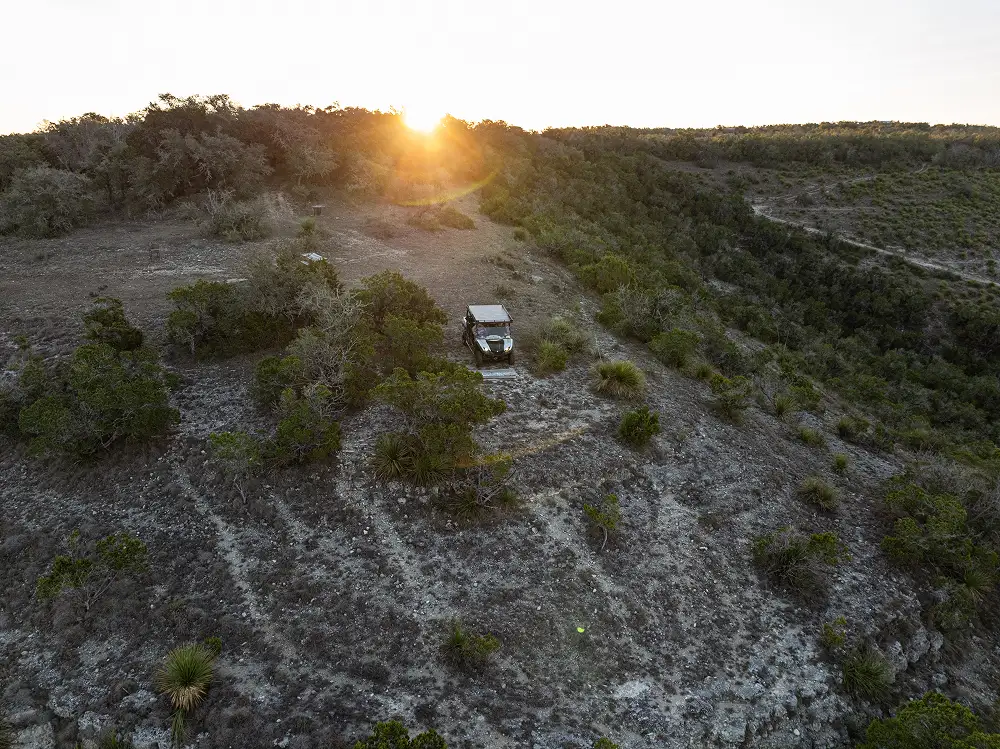 texas hill country view of open land