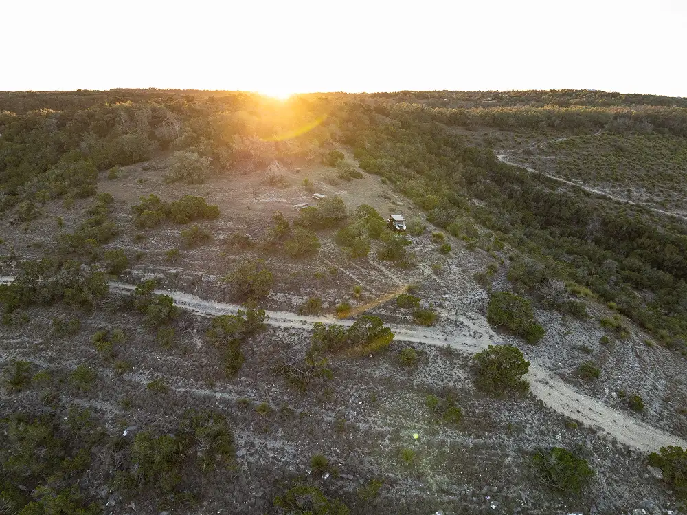 texas hill country view of open land