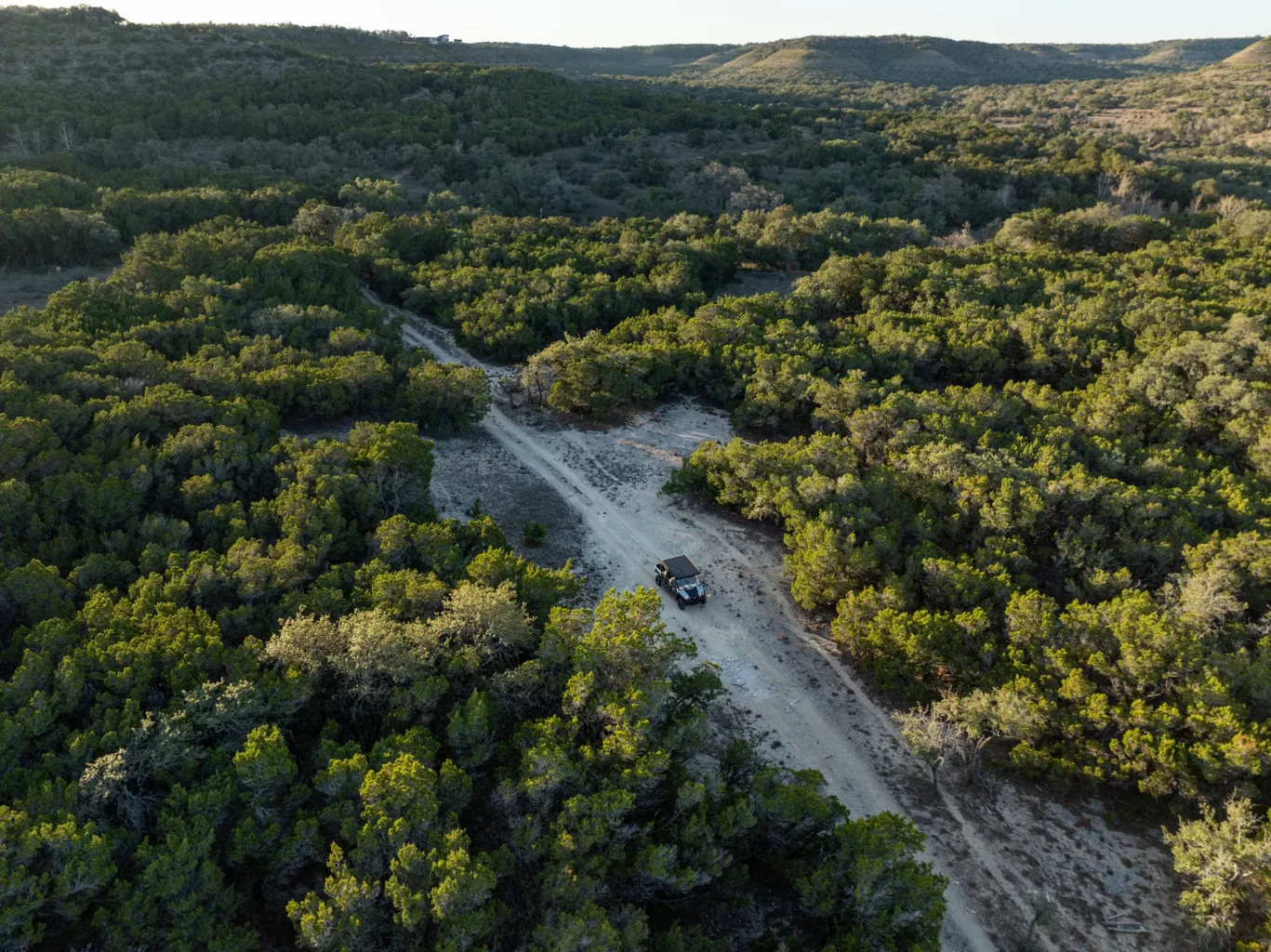 texas hill country view of open land