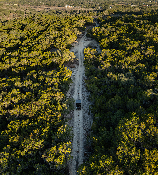 texas hill country view of open land