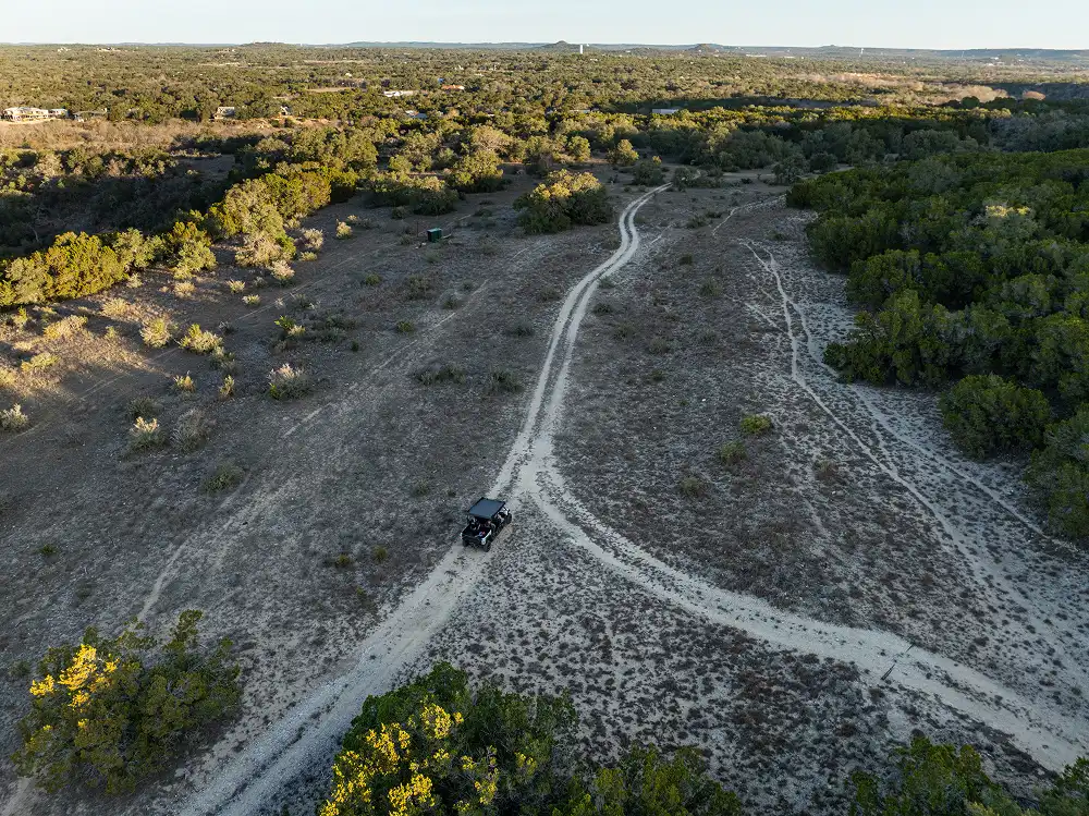 texas hill country view of open land